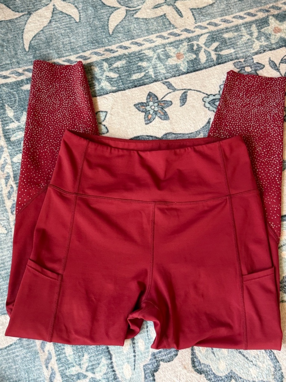 Red Brick color High-Waist Leggings LNT Zyia